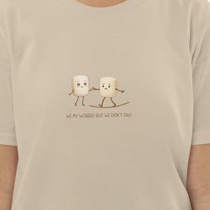 We my wobble but we don´t fall! organic cotton t-shirt