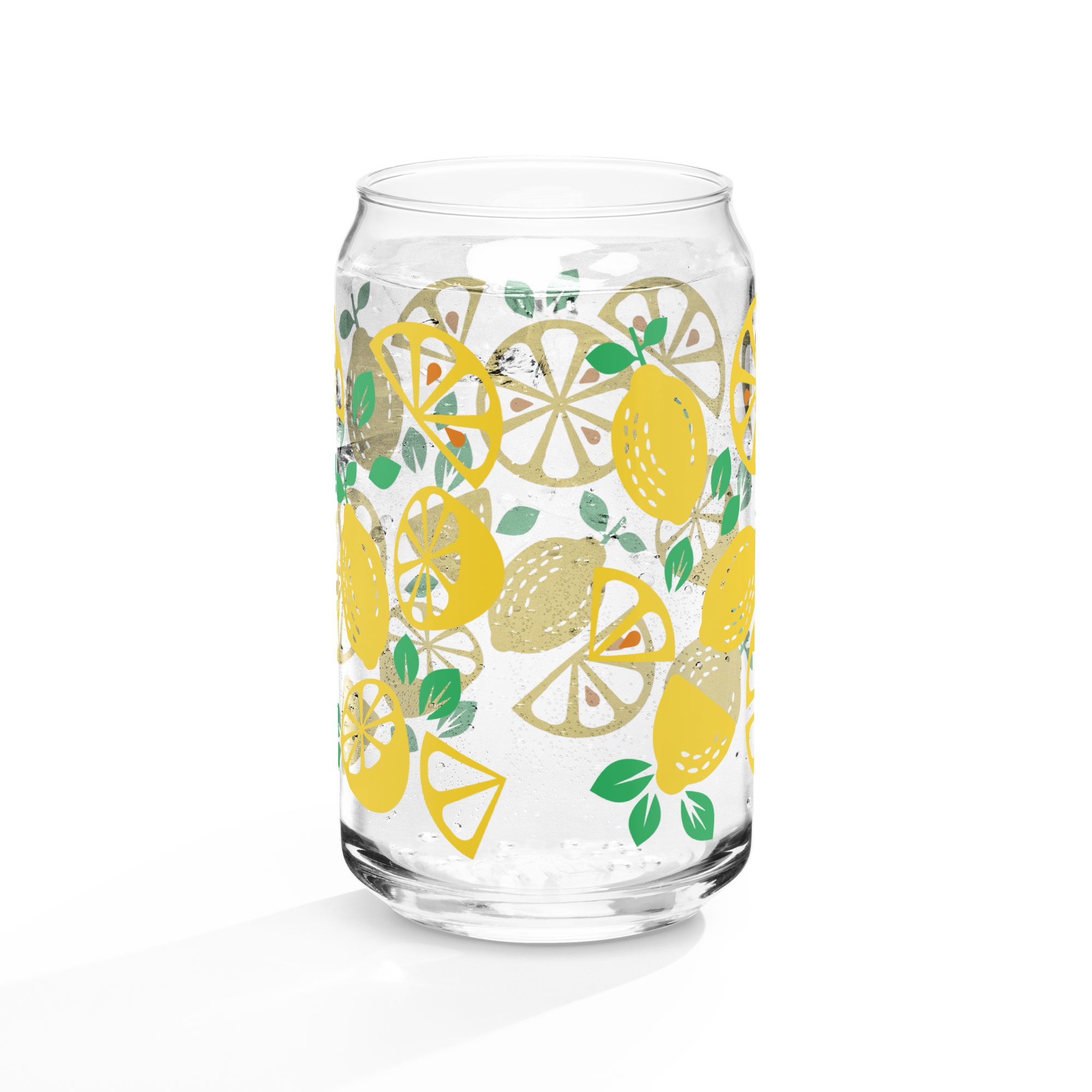 Lemon Can-shaped glass