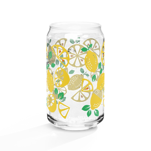 Lemon Can-shaped glass