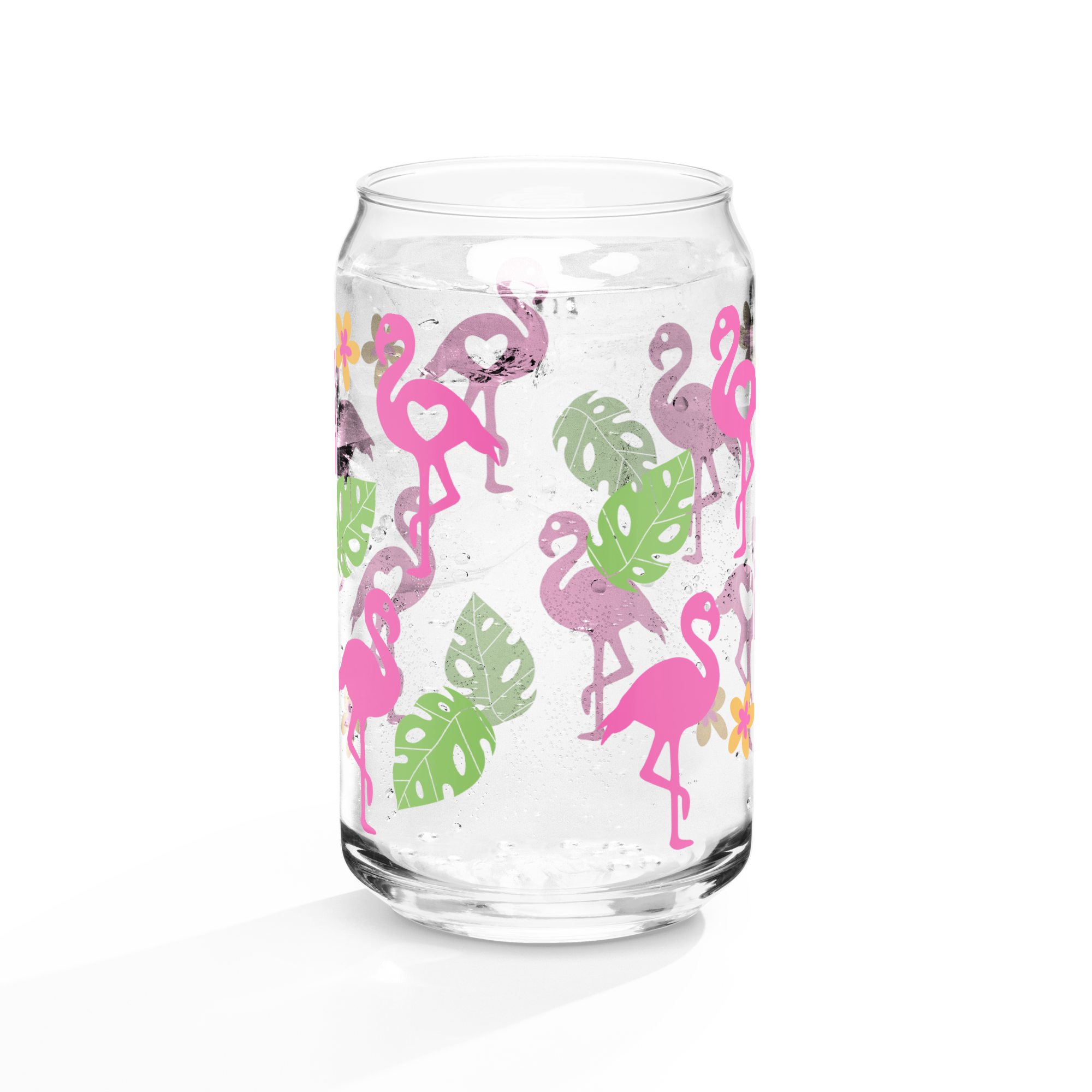 Flamingo Can-shaped glass
