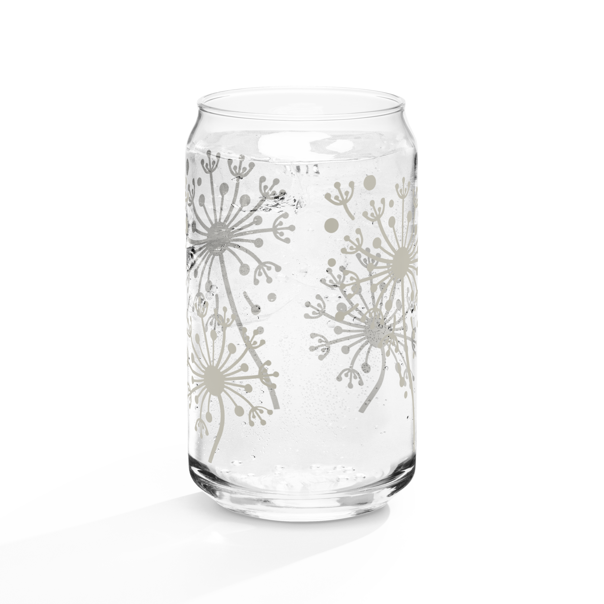 Dandelion Can-shaped glass