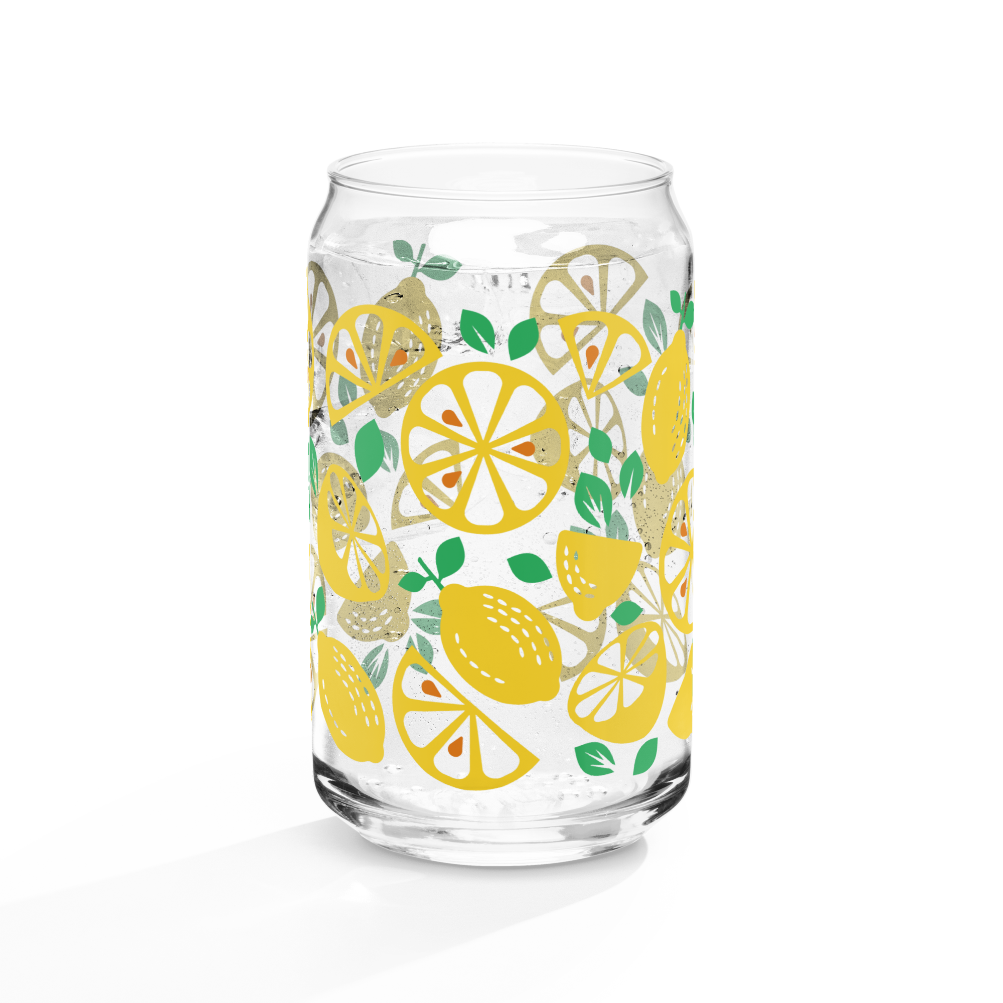 Lemon Can-shaped glass