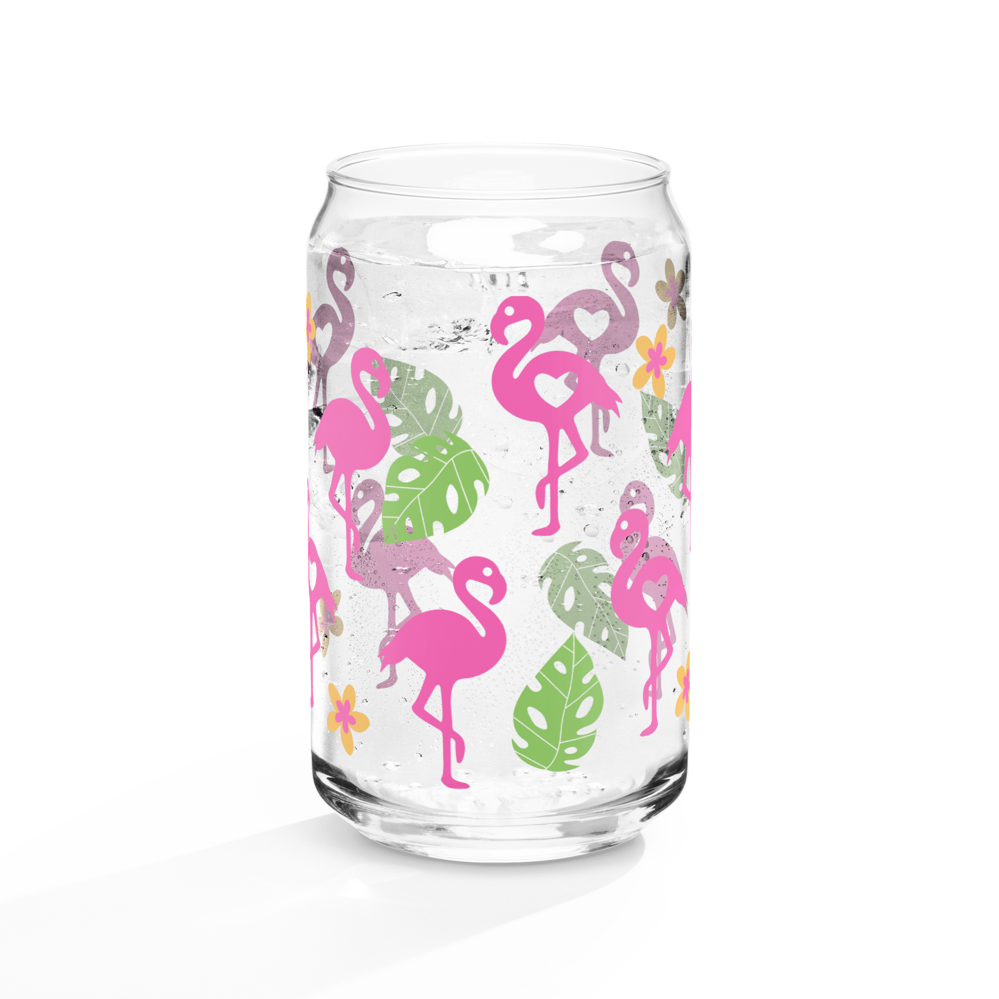 Flamingo Can-shaped glass