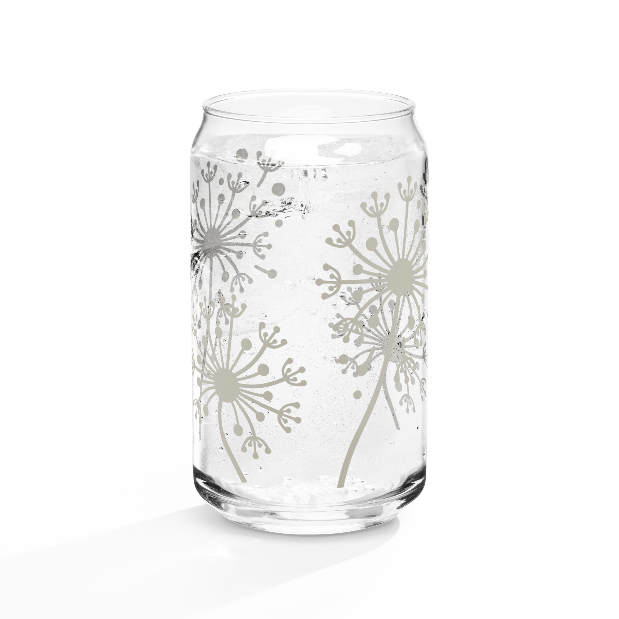 Dandelion Can-shaped glass