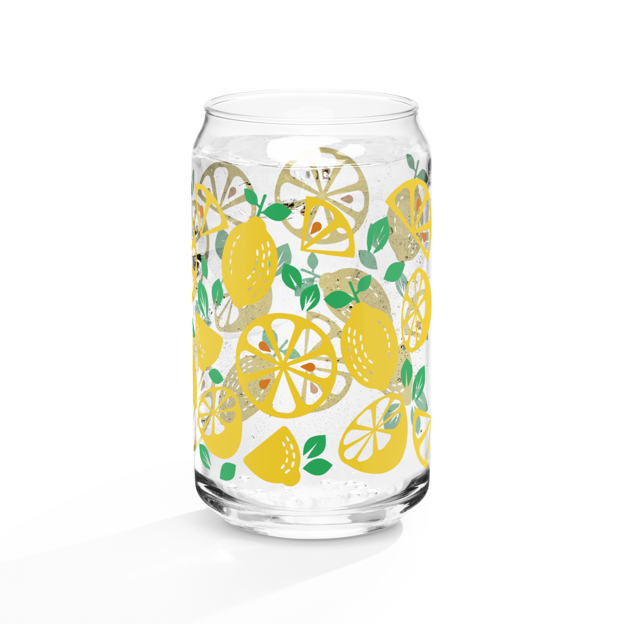 Lemon Can-shaped glass