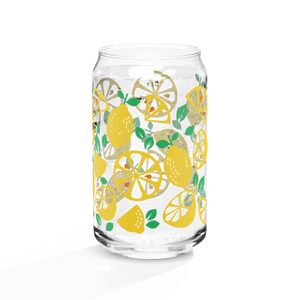Lemon Can-shaped glass