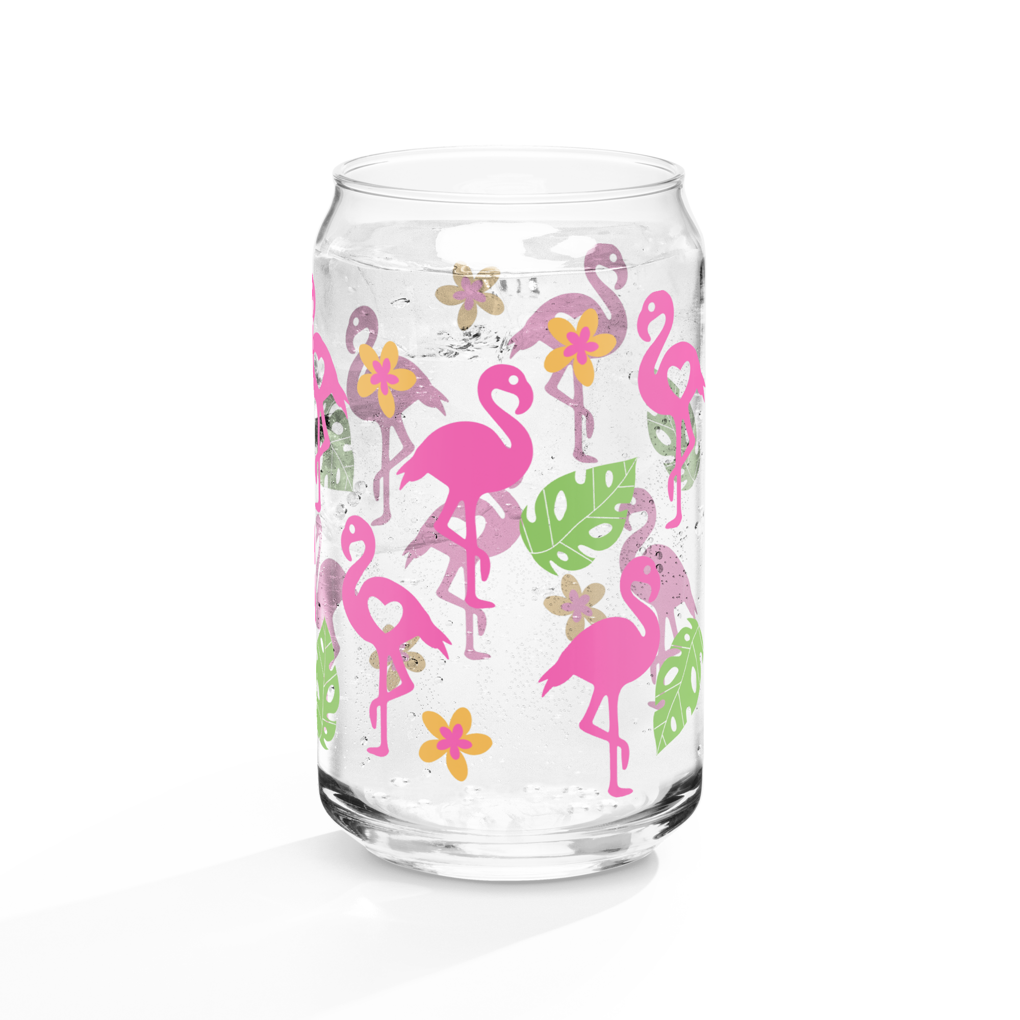 Flamingo Can-shaped glass