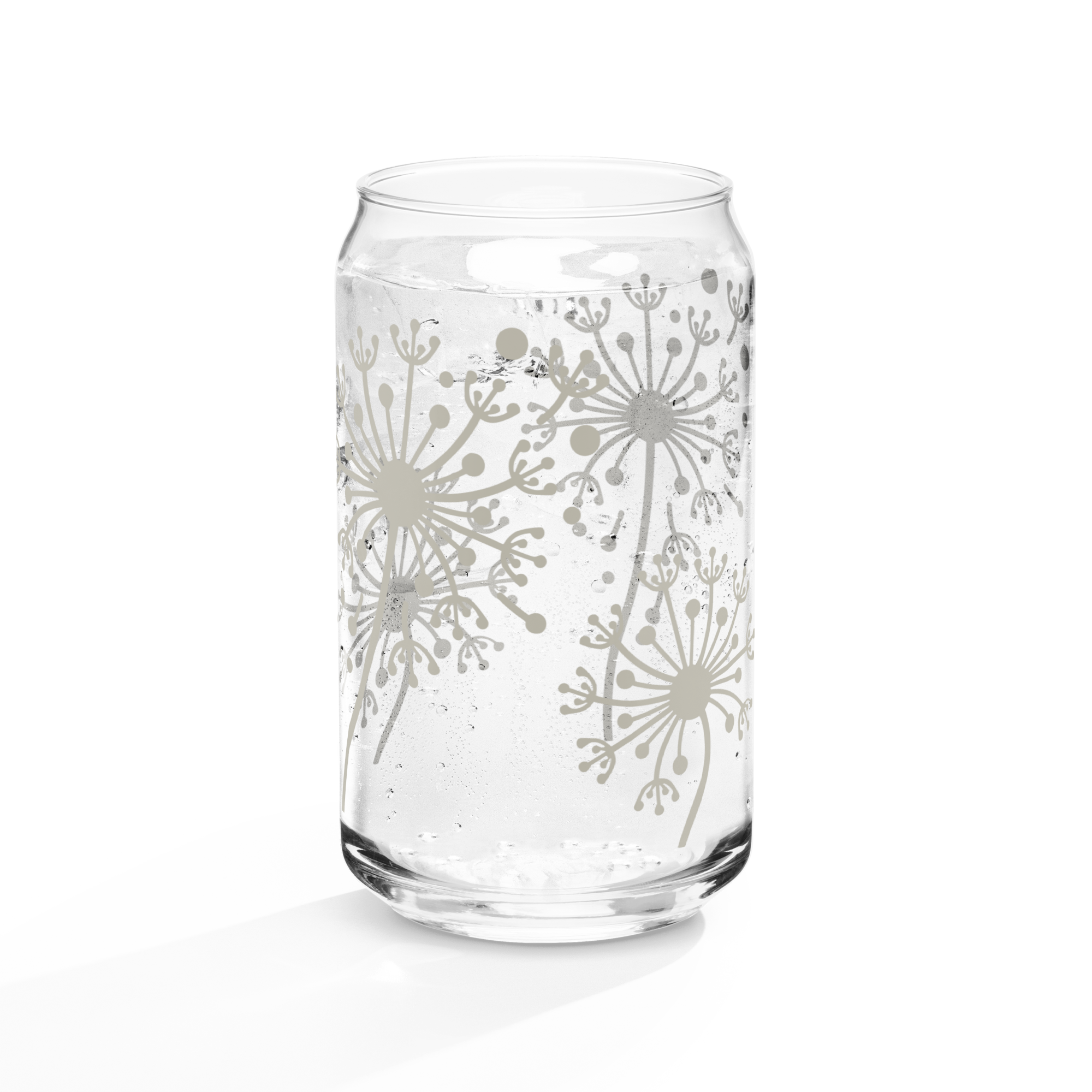 Dandelion Can-shaped glass
