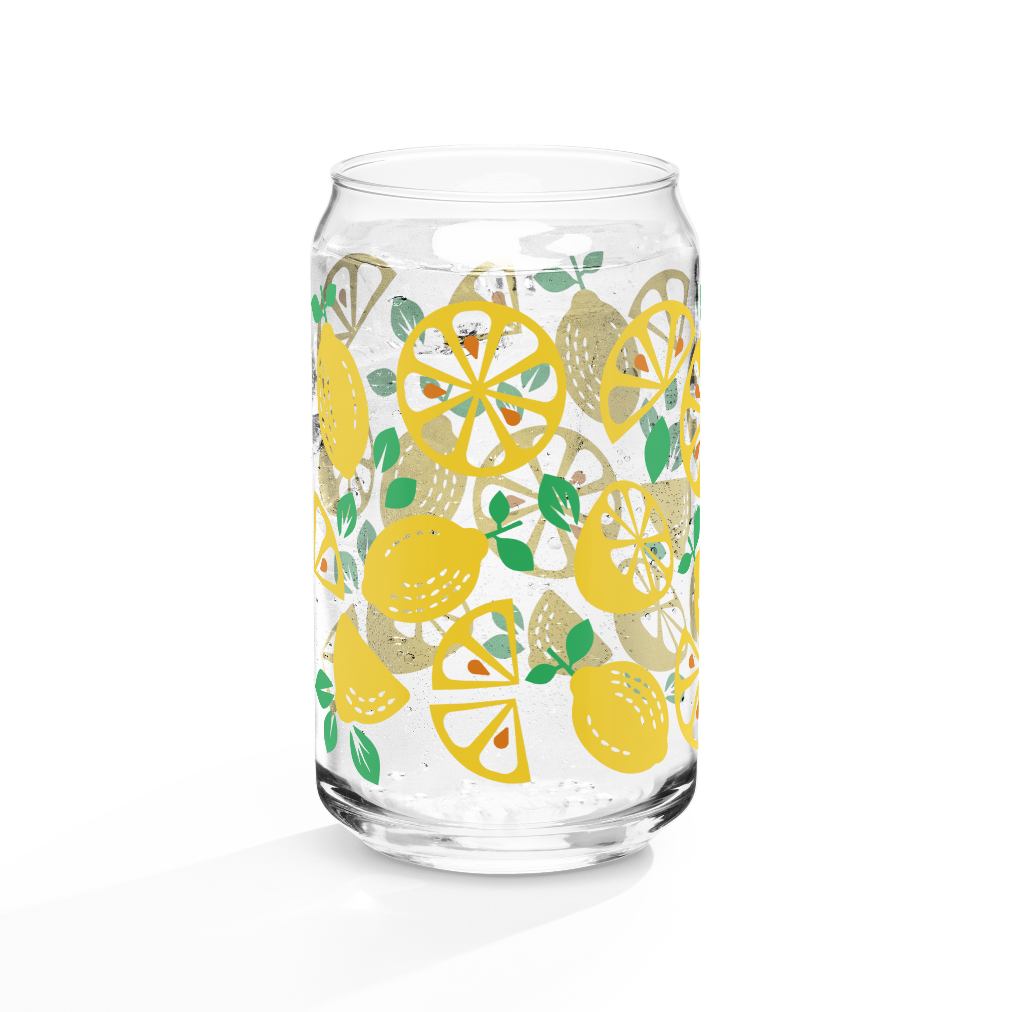 Lemon Can-shaped glass