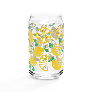 Lemon Can-shaped glass