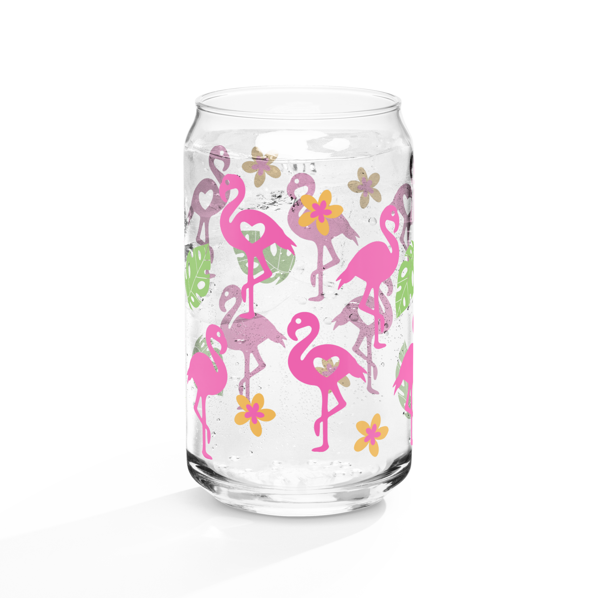 Flamingo Can-shaped glass