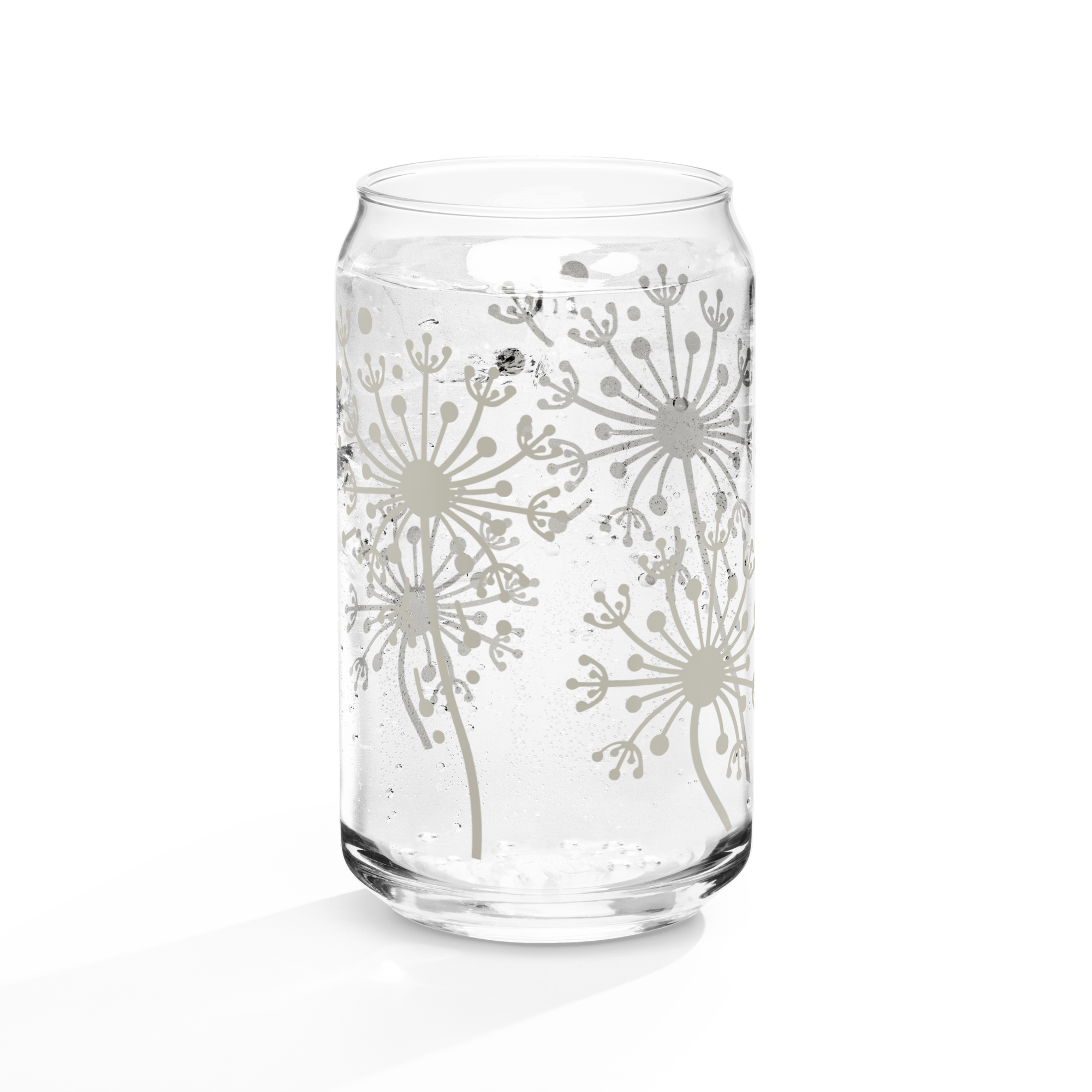 Dandelion Can-shaped glass