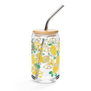 Lemon Can-shaped glass
