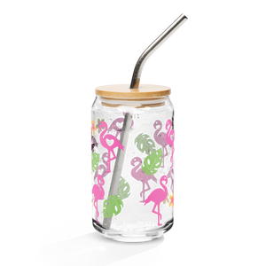 Flamingo Can-shaped glass