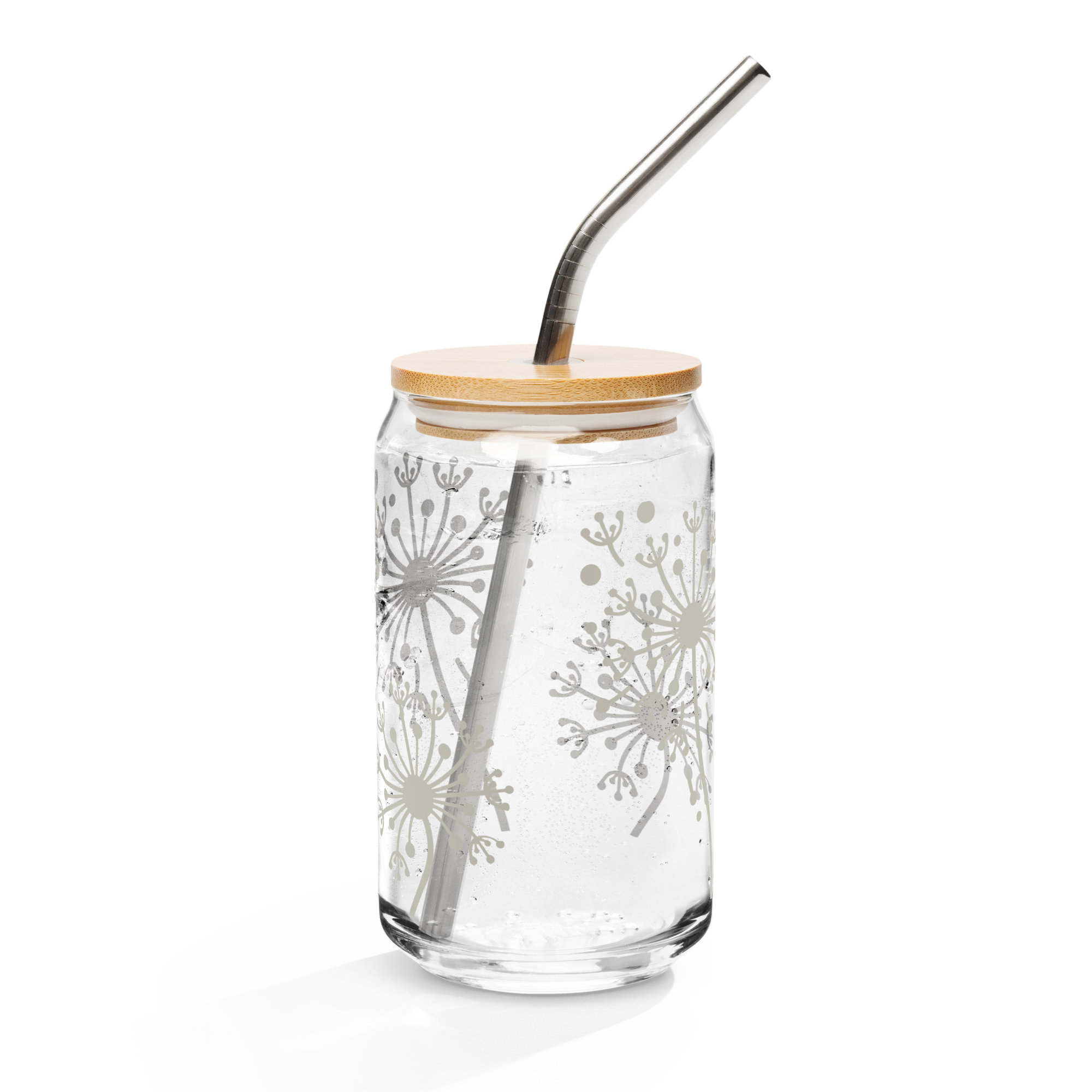 Dandelion Can-shaped glass