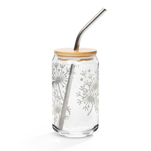 Dandelion Can-shaped glass