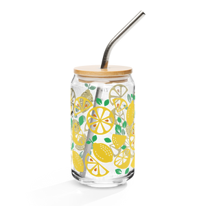 Lemon Can-shaped glass
