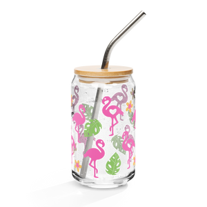Flamingo Can-shaped glass