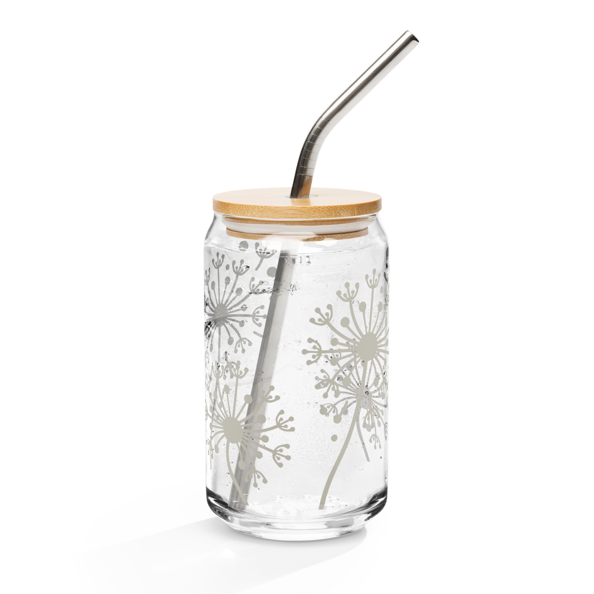 Dandelion Can-shaped glass
