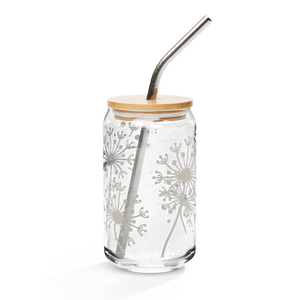 Dandelion Can-shaped glass