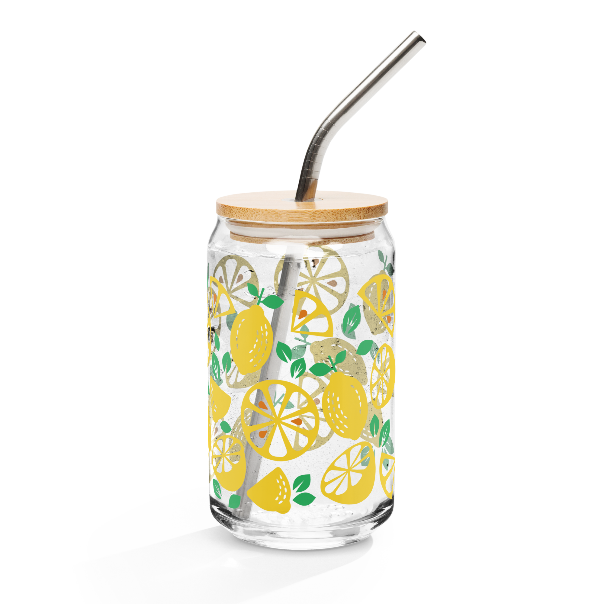 Lemon Can-shaped glass