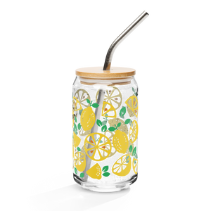 Lemon Can-shaped glass