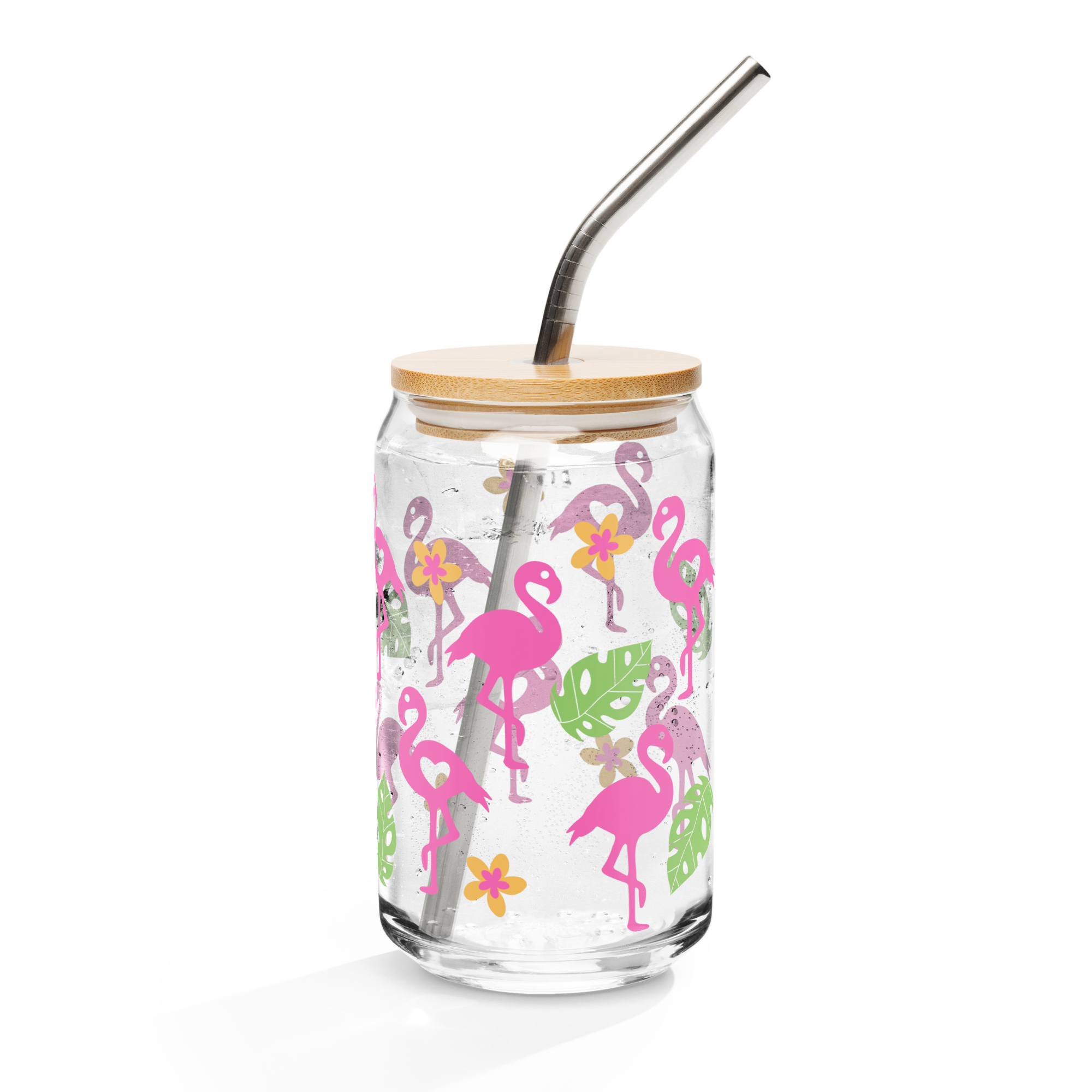 Flamingo Can-shaped glass