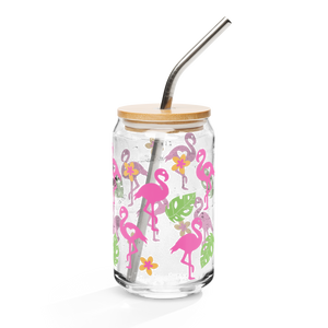 Flamingo Can-shaped glass