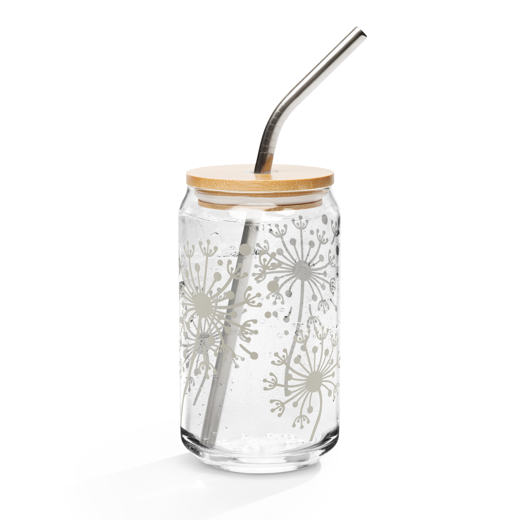 Dandelion Can-shaped glass