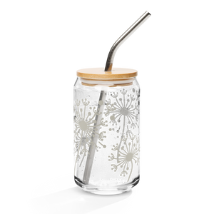 Dandelion Can-shaped glass