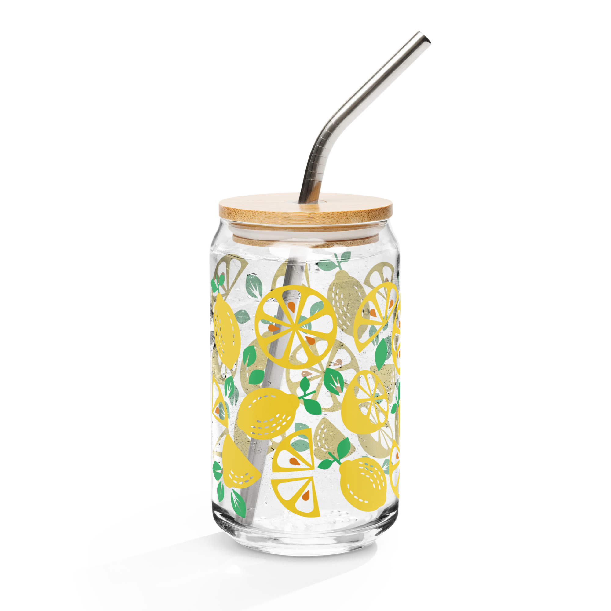 Lemon Can-shaped glass