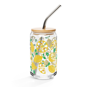 Lemon Can-shaped glass
