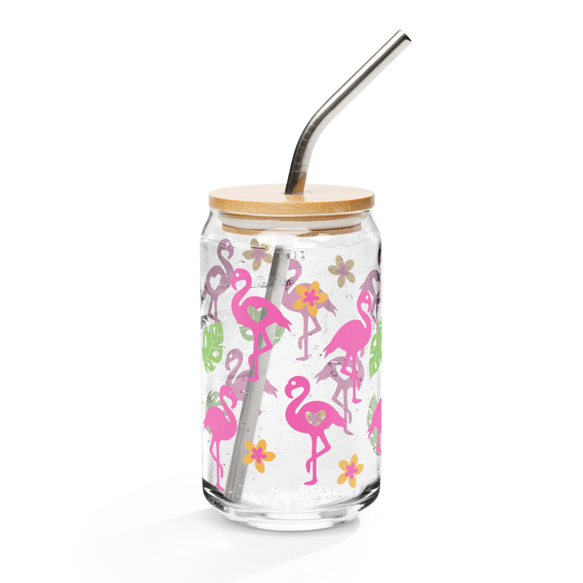 Flamingo Can-shaped glass