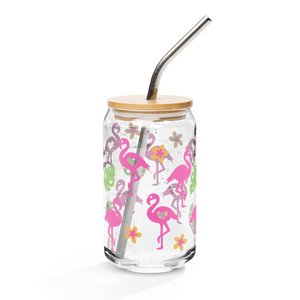 Flamingo Can-shaped glass