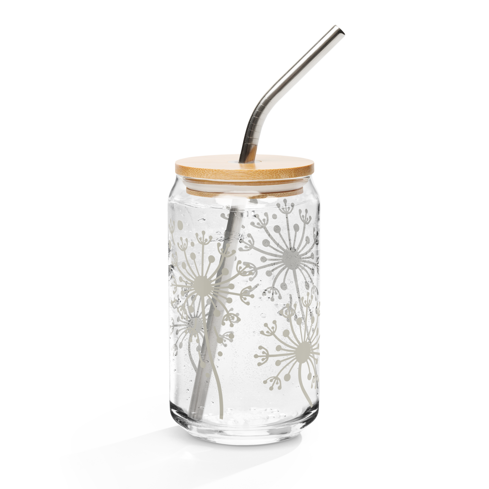 Dandelion Can-shaped glass