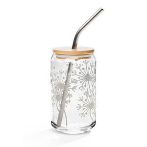 Dandelion Can-shaped glass