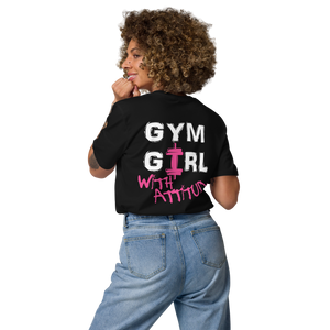 Gym Girl with atittude organic cotton t-shirt