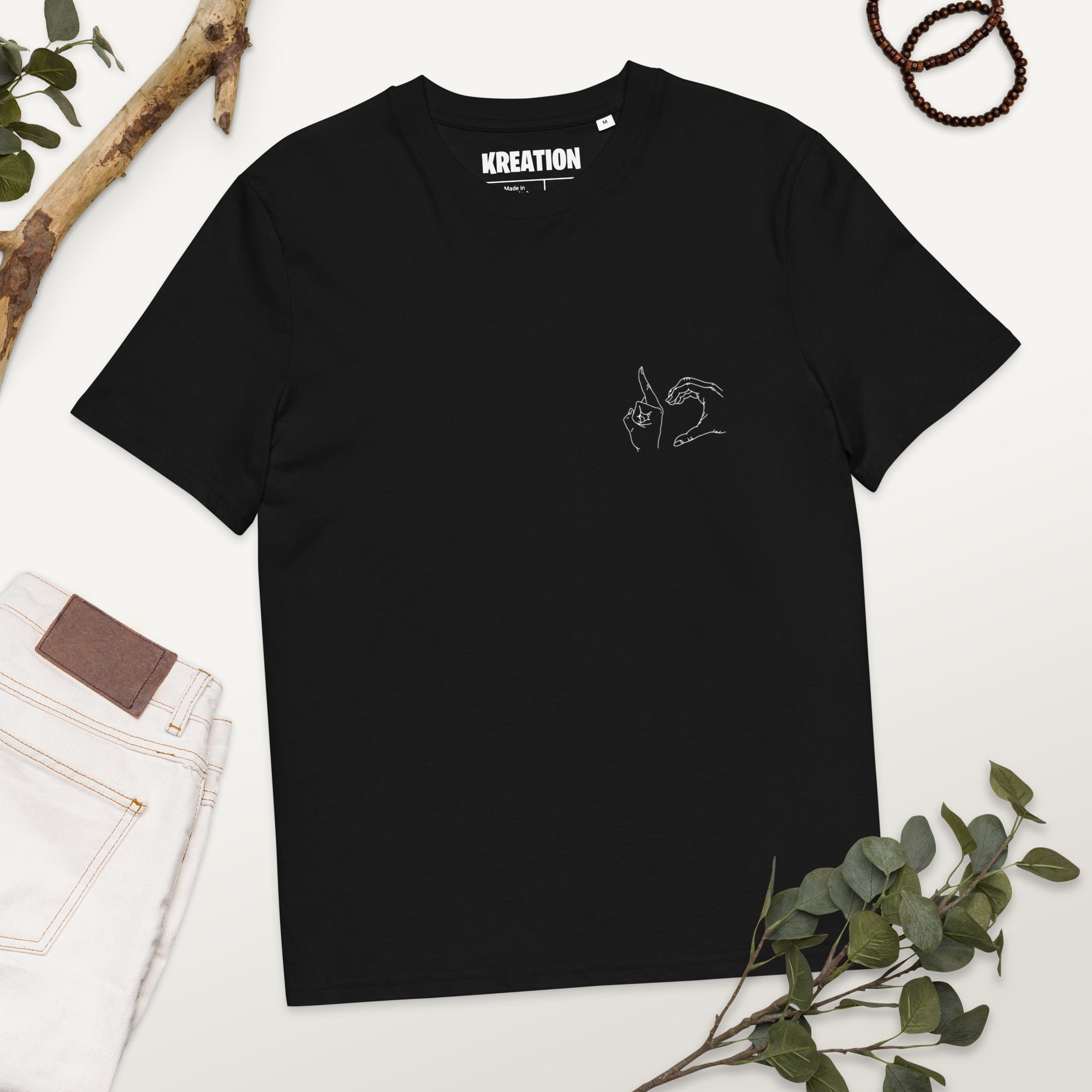 Love vs not love organic cotton t-shirt