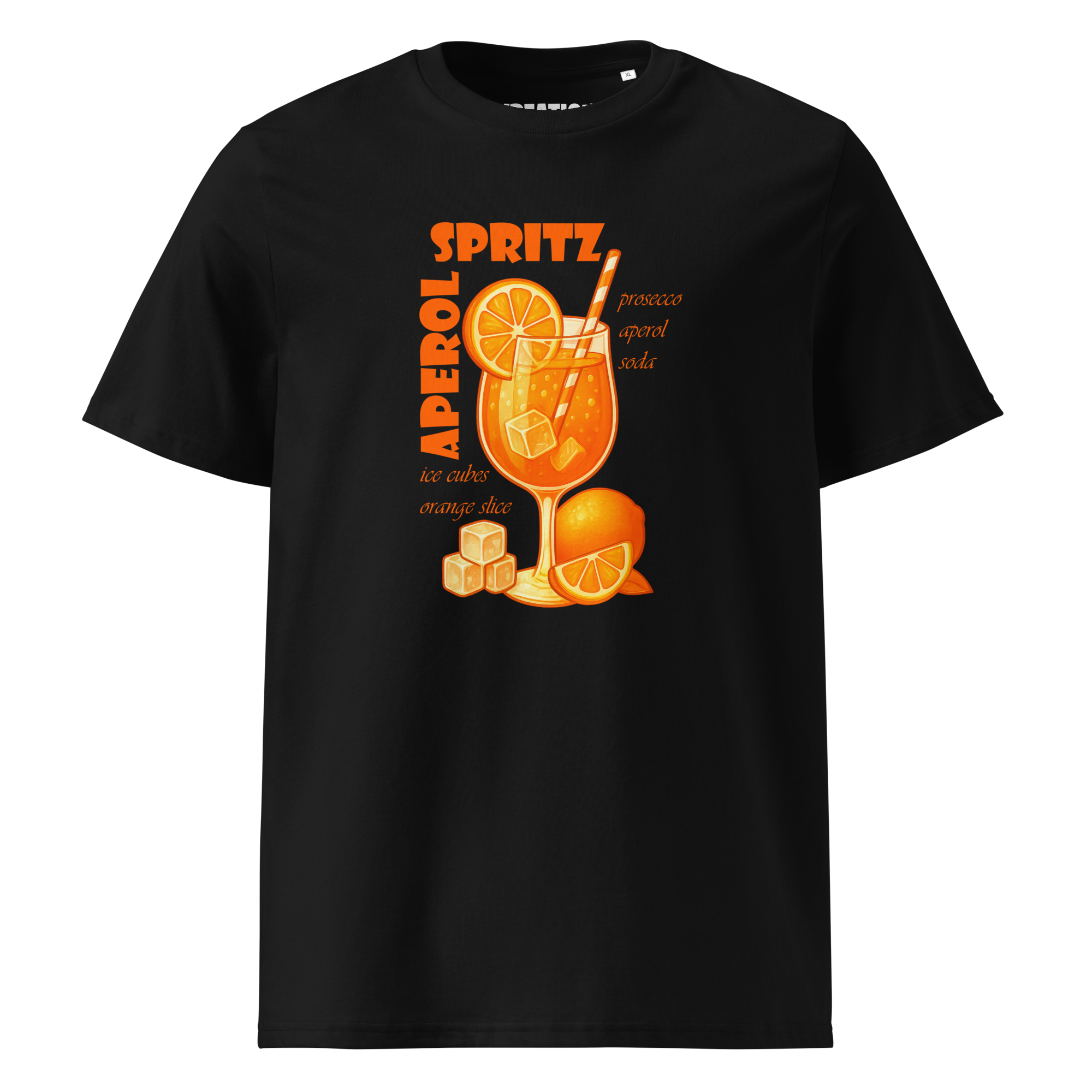 Aperol Spritz cocktail organic cotton t-shirt
