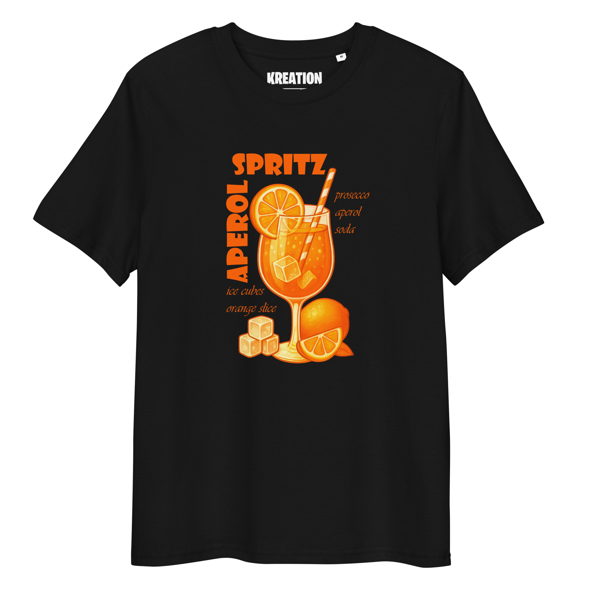 Aperol Spritz cocktail organic cotton t-shirt