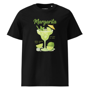 Margarita cocktail black organic cotton t-shirt