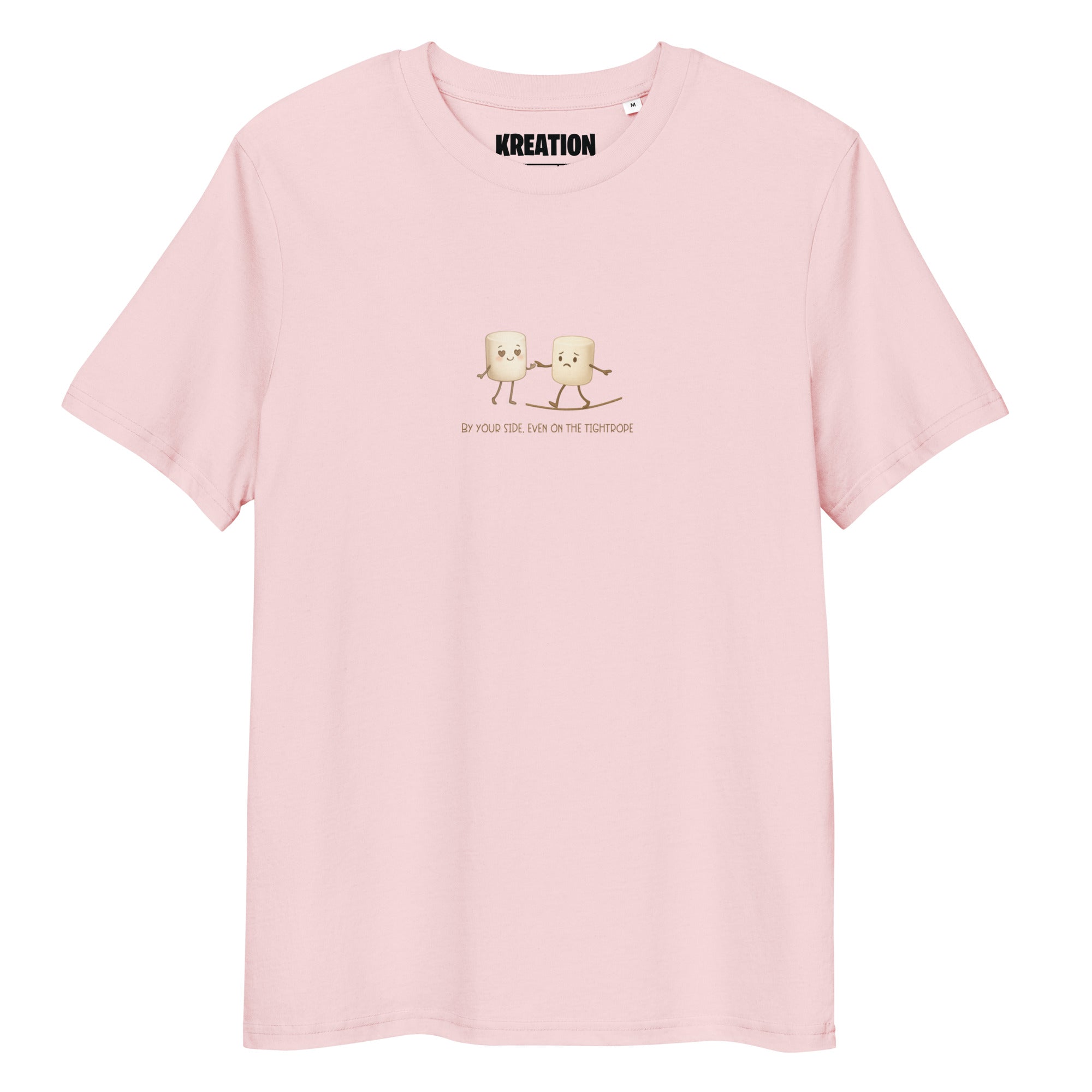 By your side even on the tightrope organic cotton t-shirt