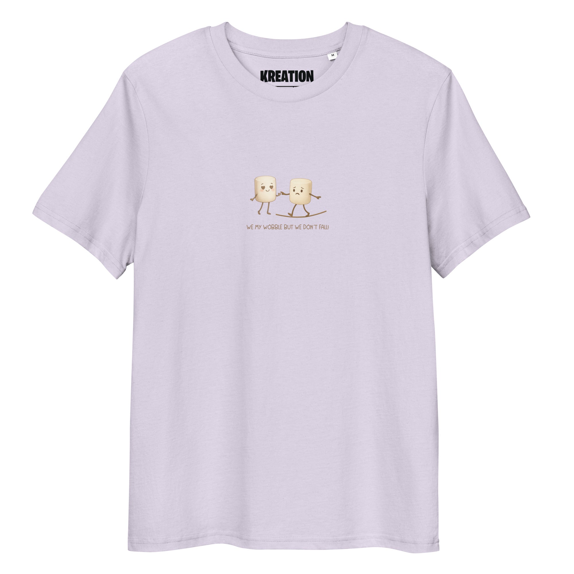 We my wobble but we don´t fall! organic cotton t-shirt
