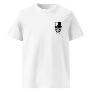 caveira white Unisex organic cotton t-shirt