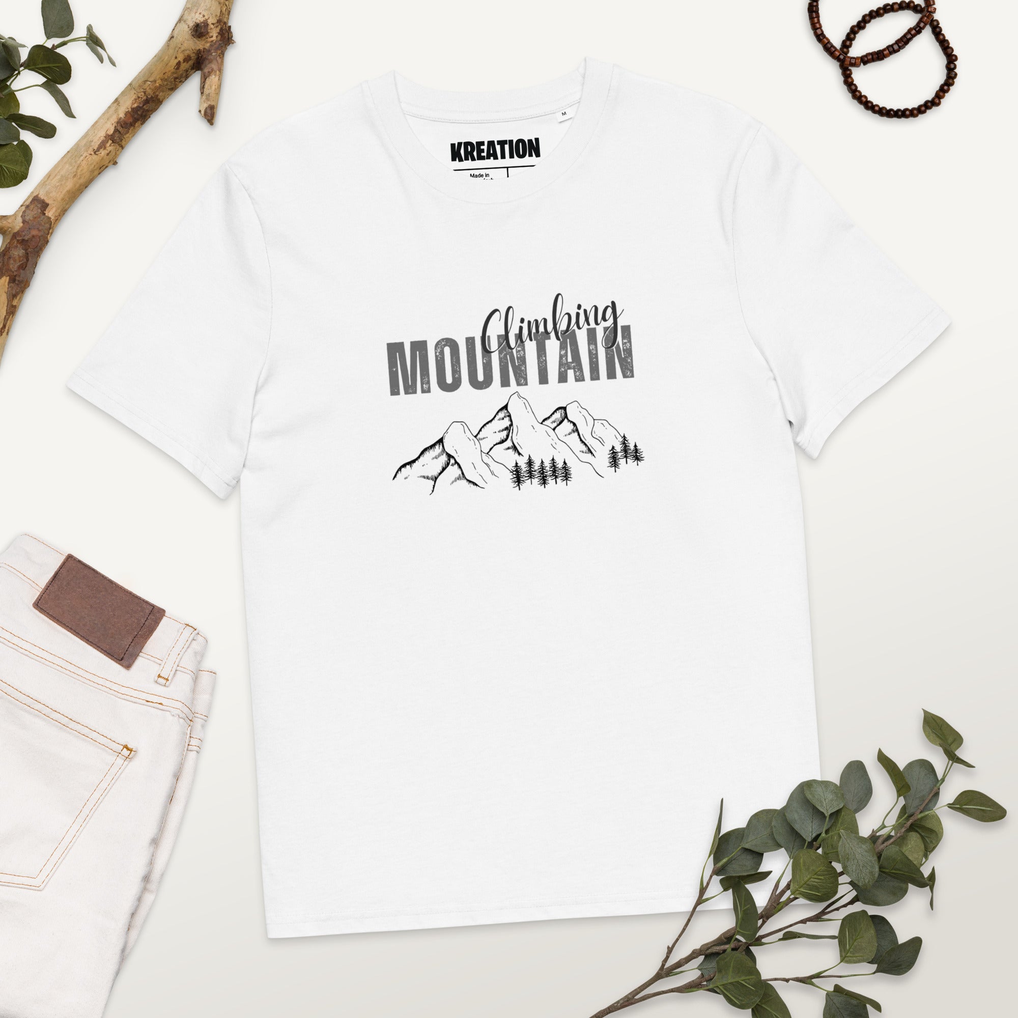Climbing Unisex organic cotton t-shirt