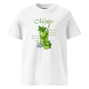 Mojito Cocktail white organic cotton t-shirt