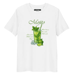 Mojito Cocktail white organic cotton t-shirt