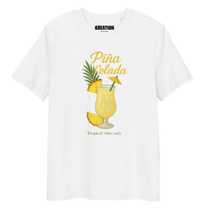 Piña colada cocktail organic cotton t-shirt