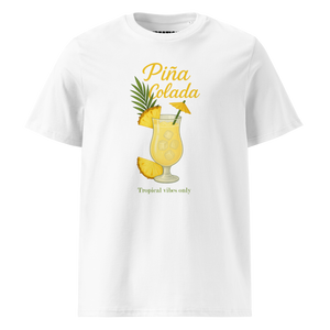 Piña colada cocktail organic cotton t-shirt