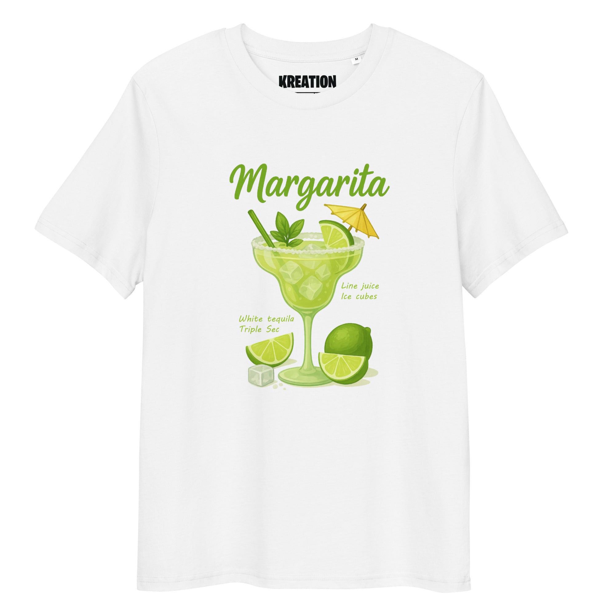 Margarita cocktail organic cotton t-shirt